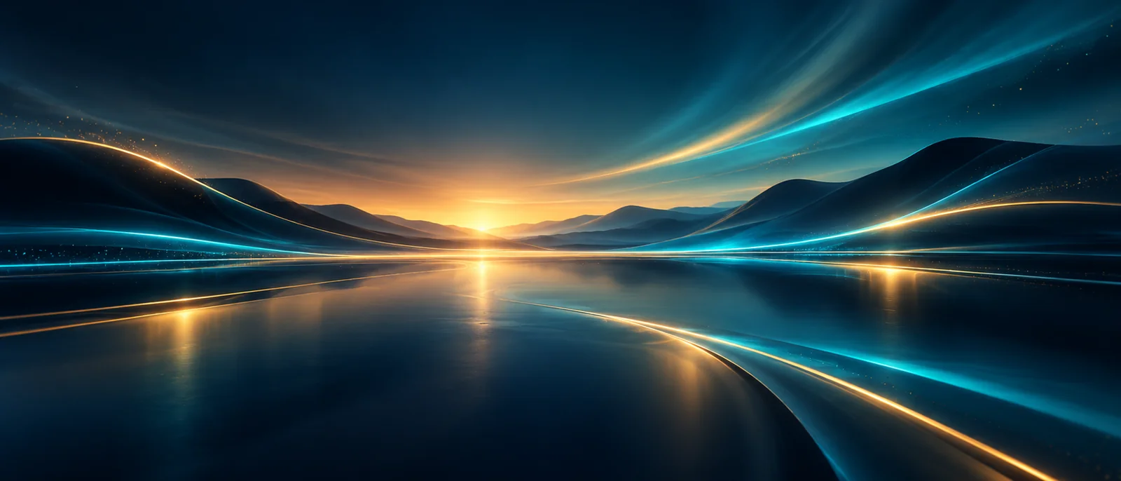 The British Columbia coastline at dusk